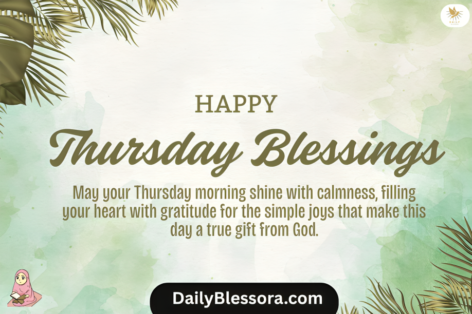 Thursday Morning Blessings and Prayers