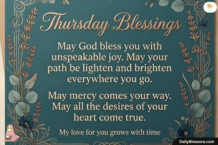 Thursday Morning Blessings and Prayers