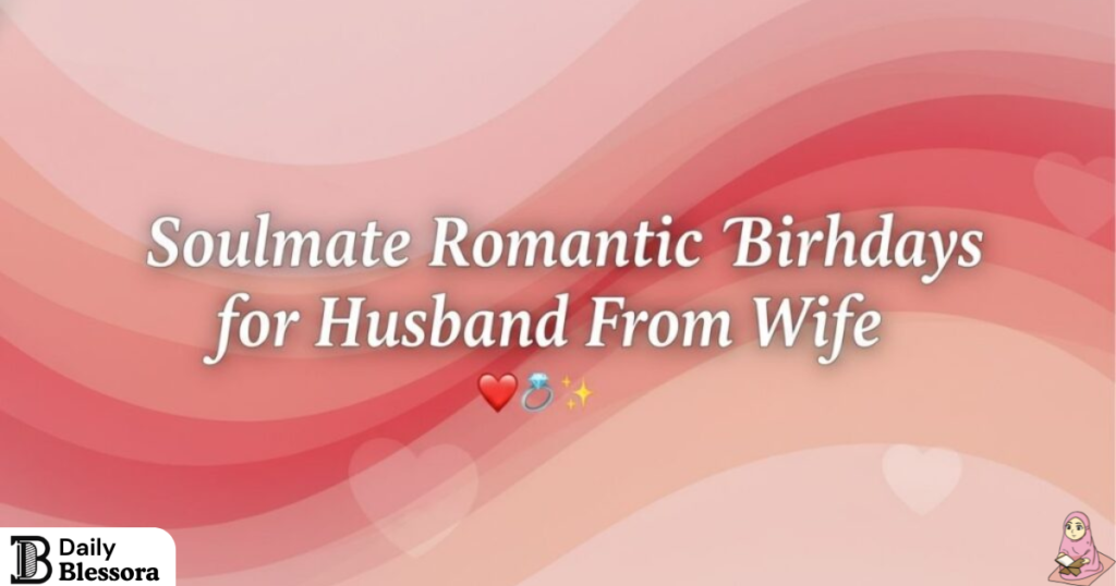 Soulmate Romantic Birthday Wishes for Husband from Wife