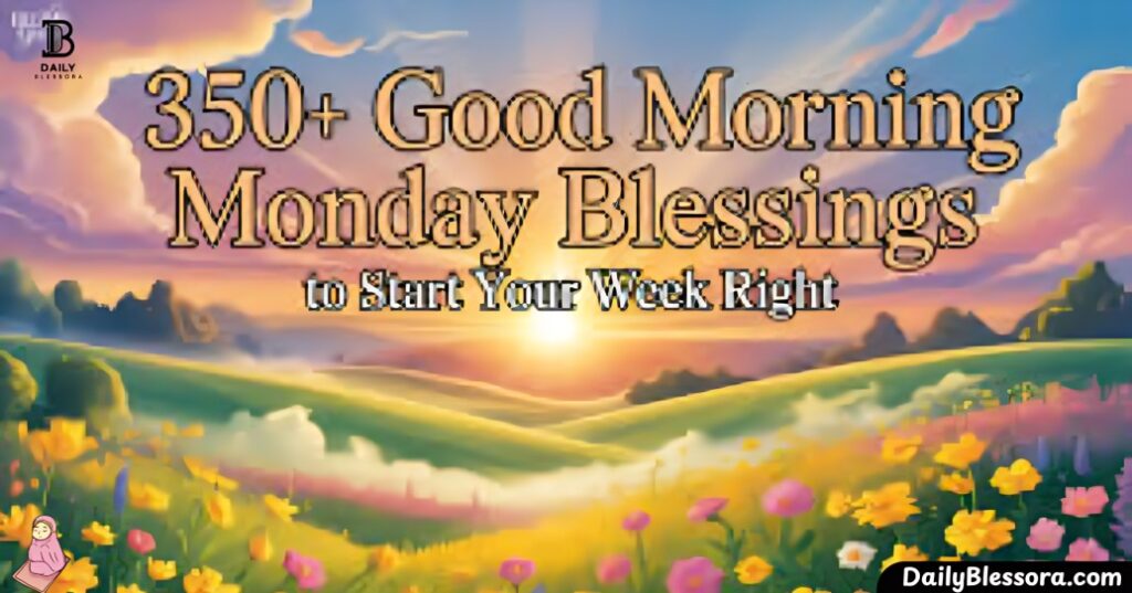 Start your week with powerful Good Morning Monday blessings filled with positivity, faith, and joy. Find inspiration to uplift your spirit and embrace a fresh beginning.