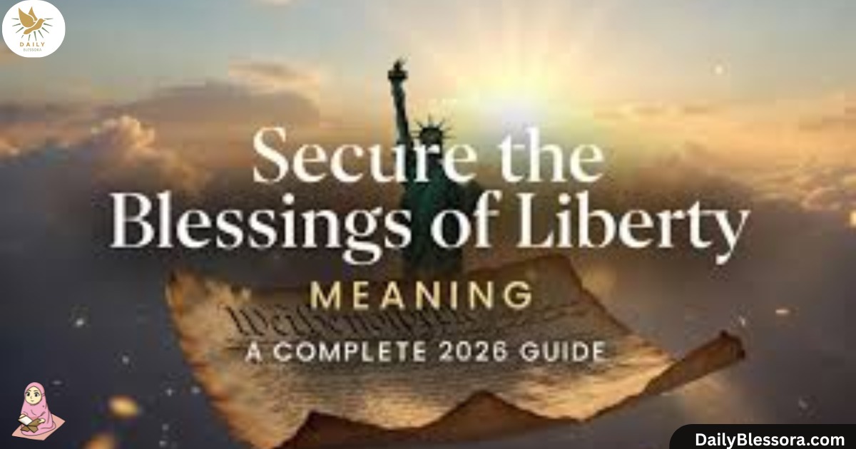 Secure the Blessings of Liberty: Meaning, Origins, and Its Relevance Today