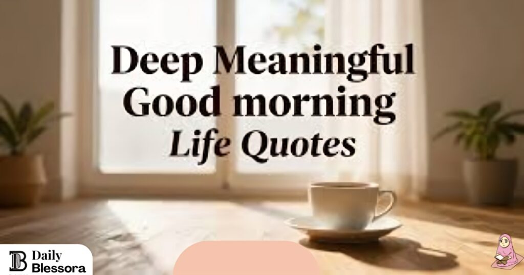 deep meaningful good morning life quotes