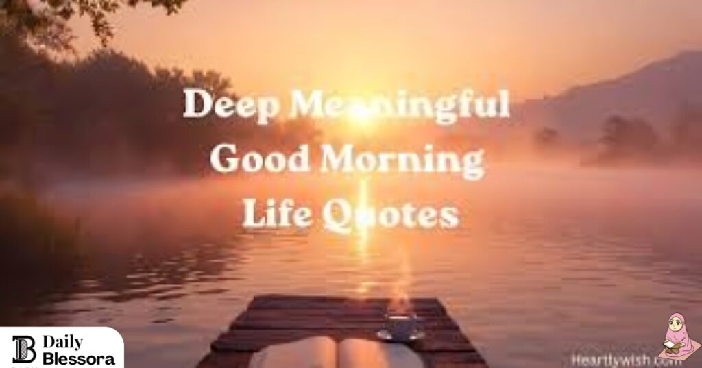 deep meaningful good morning life quotes
